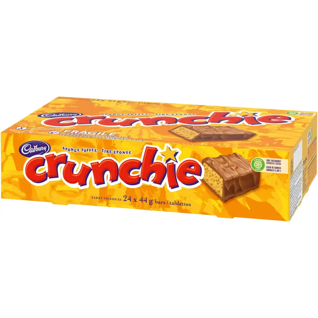 Cadbury Crunchie Chocolatey Candy Bars 44 g - 24ct - candy
