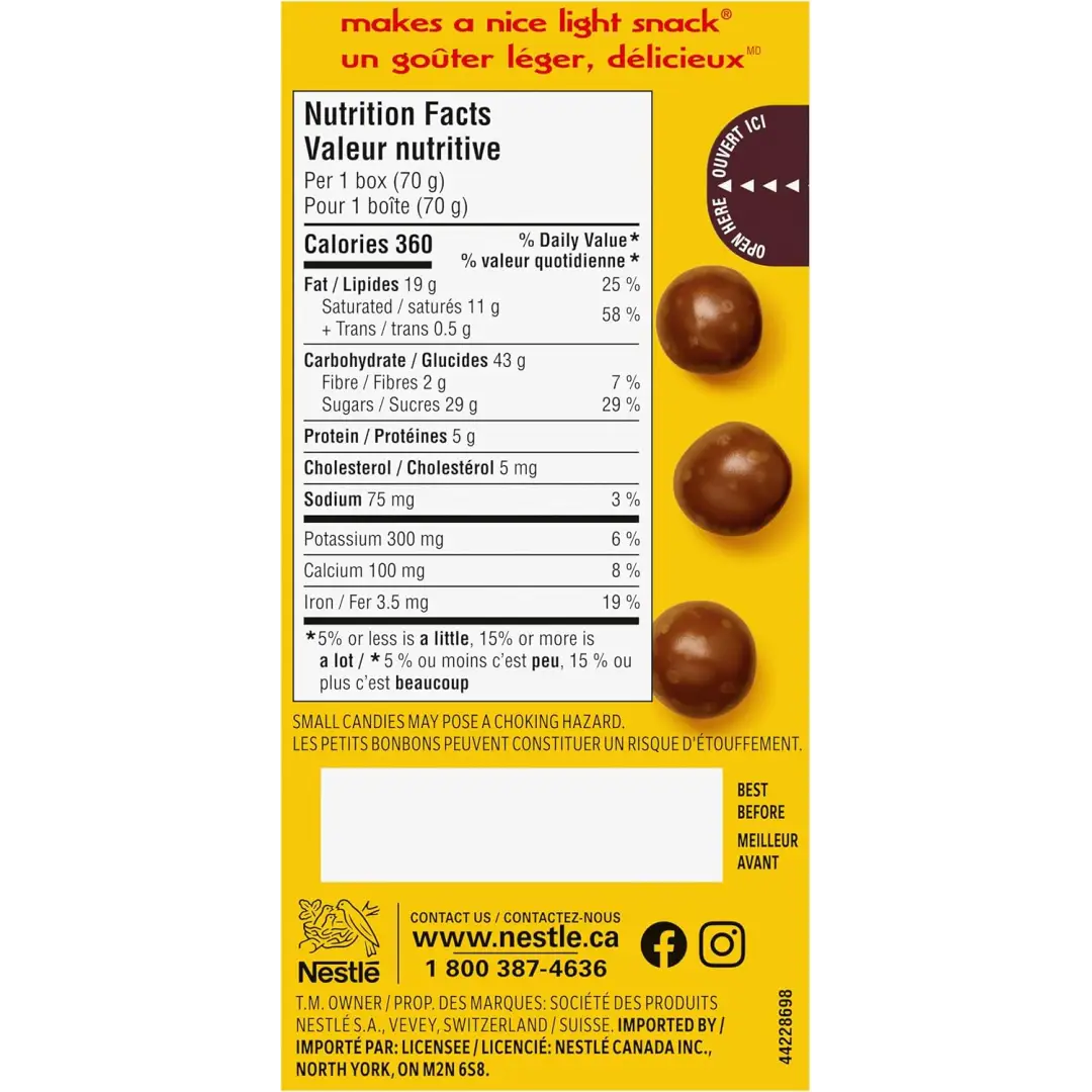 COFFEE CRISP POPS Chocolaty Snacks Carton 70g case 12ct COFFEE CRISP POPS Chocolaty Snacks Carton 70g case 12ct