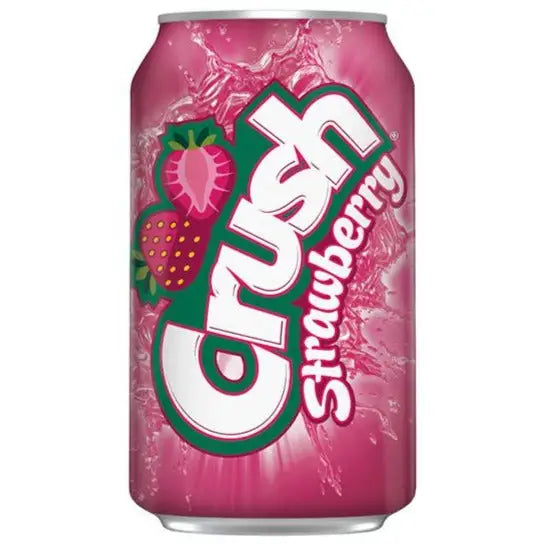Crush Strawberry Soda 12 fl oz cans 12 pack - Soda