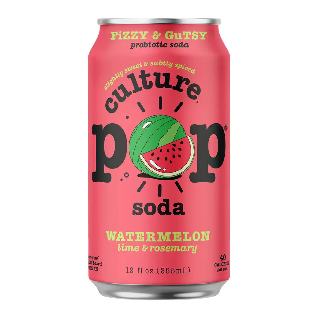 Culture Pop Watermelon Lime & Rosemary 12 Cans X 355 ml 12