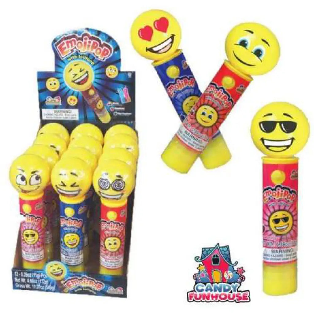 Emoji Light up Pop 12ct - candy Emoji Light up Pop 12ct - candy