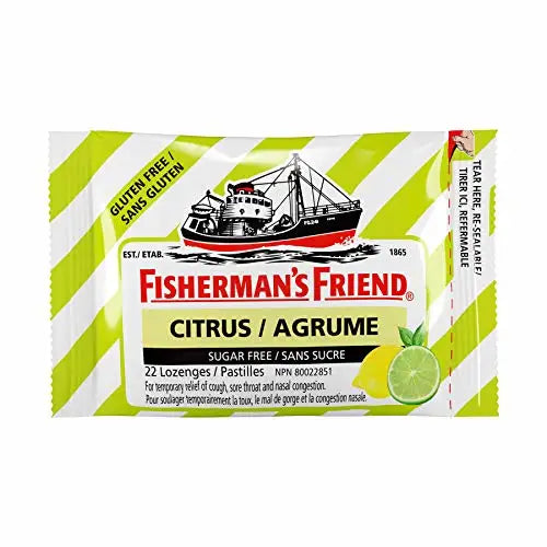 Fisherman’s Friend Sugar Free Cough Drops Citrus 25g 24ct Fisherman’s Friend Sugar Free Cough Drops Citrus 25g 24ct