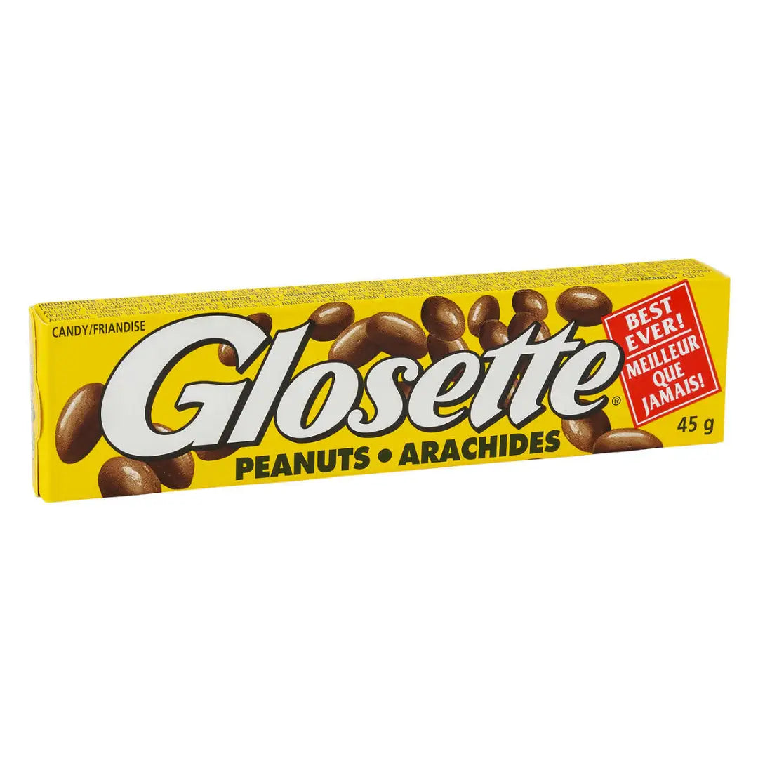 Glosette Peanuts 45 g case 18ct - candy bar