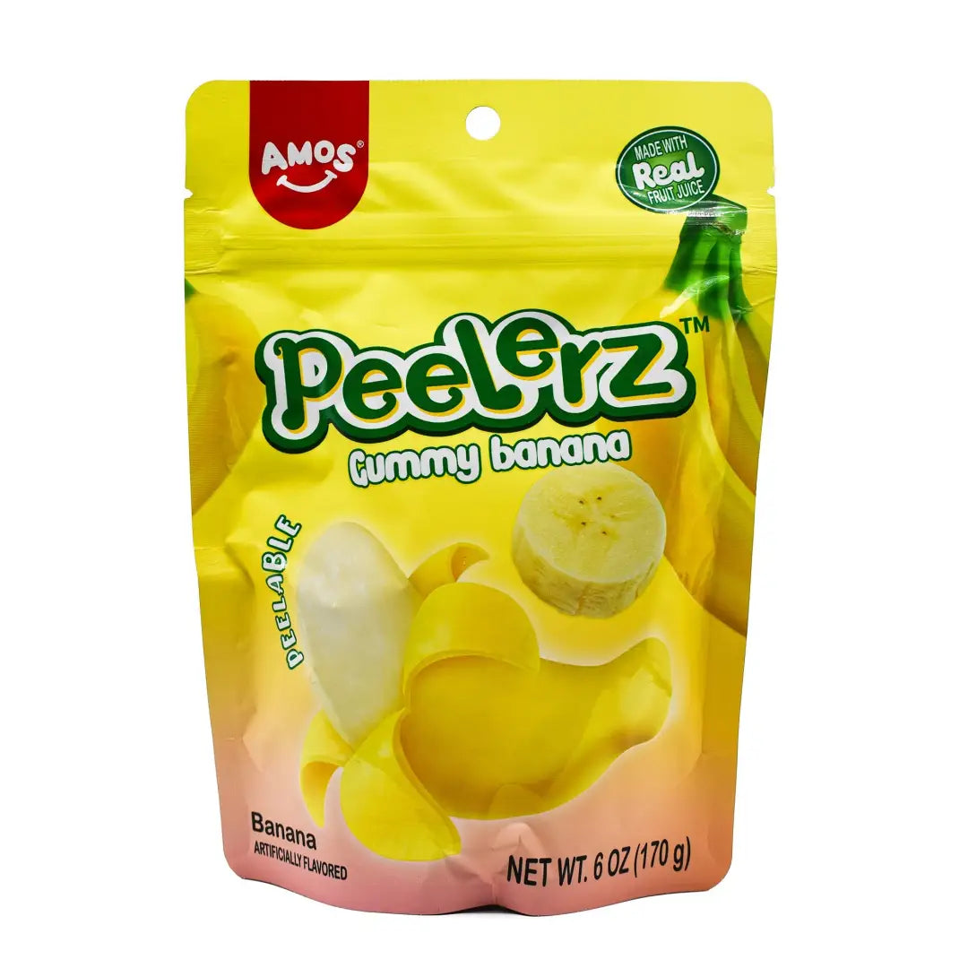Gummy Peelerz Banana- Case 6oz bag 12 count - candy Gummy Peelerz Banana- Case 6oz bag 12 count - candy