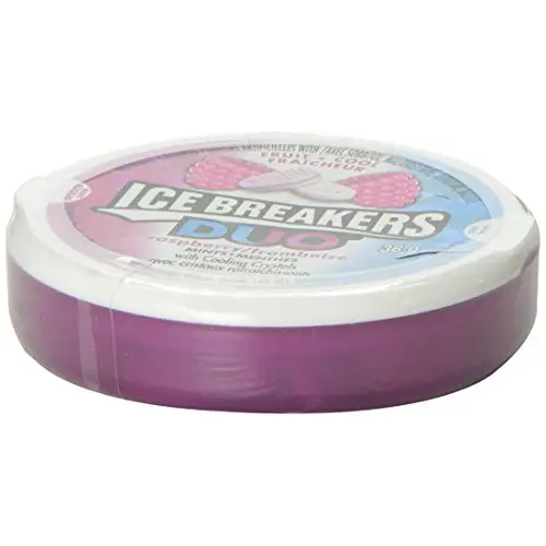 ICE BREAKERS Duo Fruit and Cool Raspberry Mints 36g (6 ICE BREAKERS Duo Fruit and Cool Raspberry Mints 36g (6