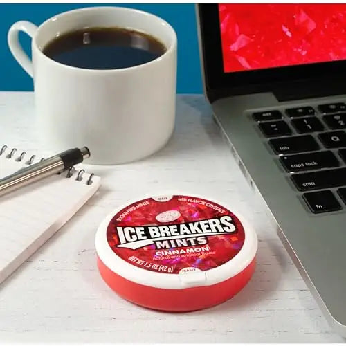 ICE BREAKERS Mints Cinnamon Sugar Free 1.5-Ounce Containers ICE BREAKERS Mints Cinnamon Sugar Free 1.5-Ounce Containers