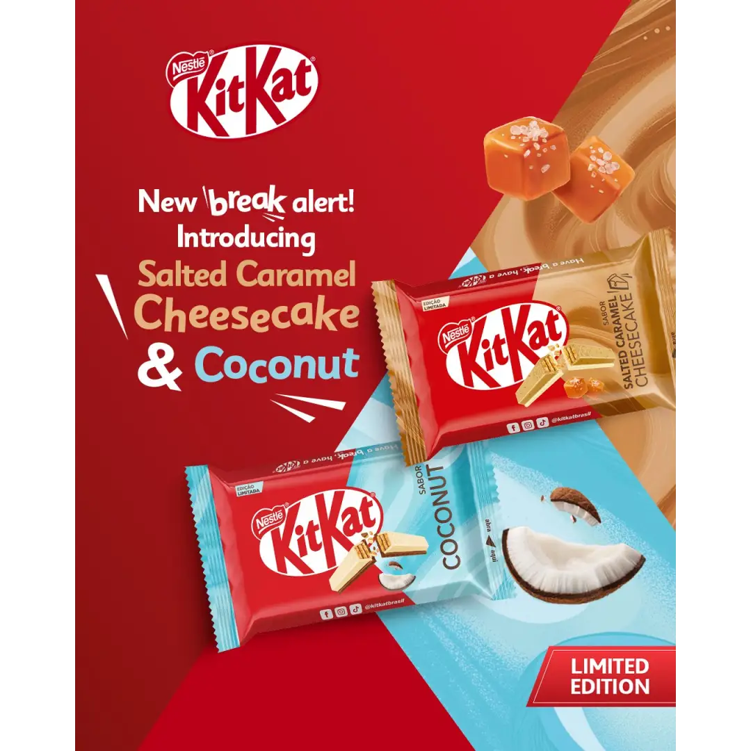 Kit Kat Salted Caramel Cheesecake 41.5g - 24ct (Brazil) Kit Kat Salted Caramel Cheesecake 41.5g - 24ct (Brazil)