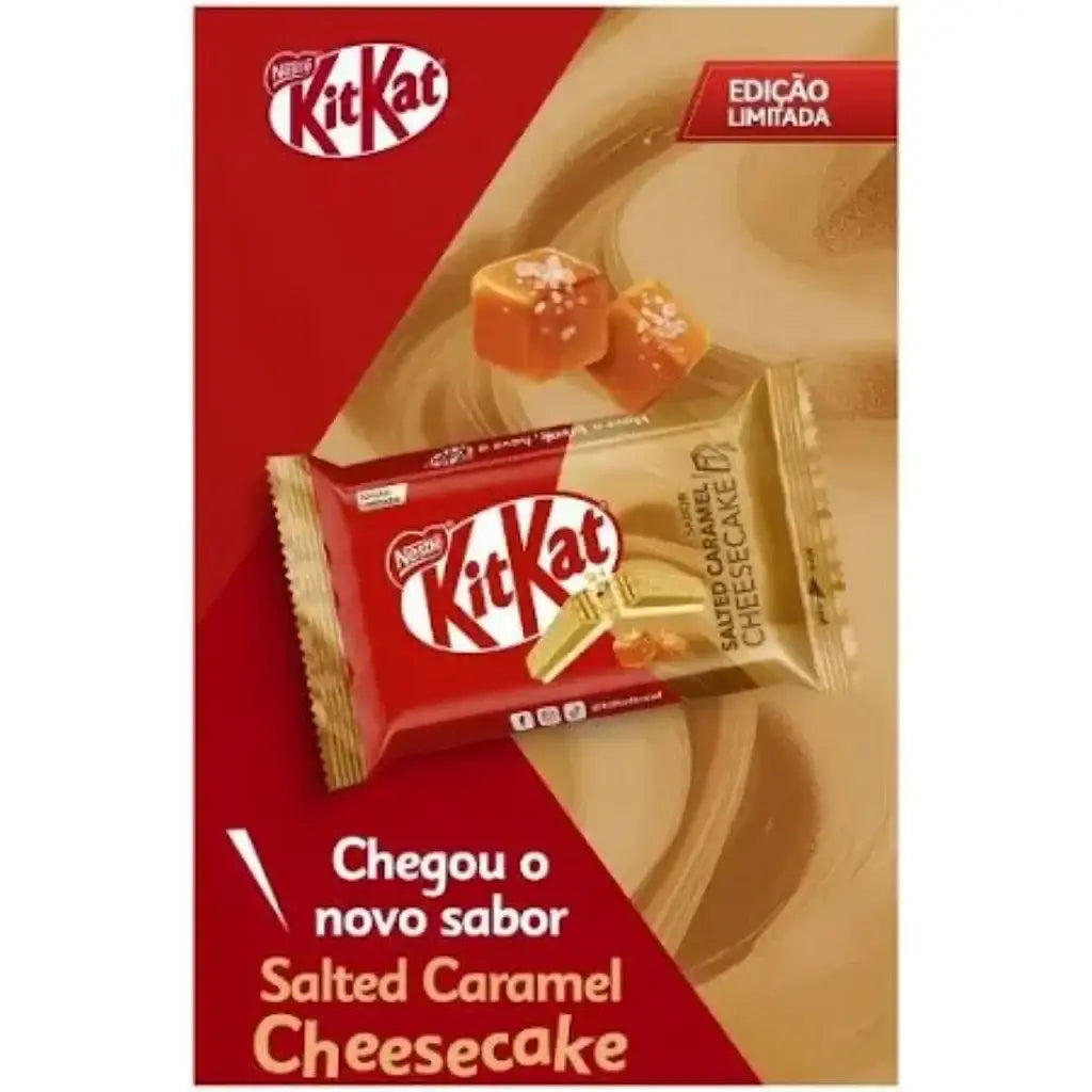 Kit Kat Salted Caramel Cheesecake 41.5g - 24ct (Brazil) Kit Kat Salted Caramel Cheesecake 41.5g - 24ct (Brazil)