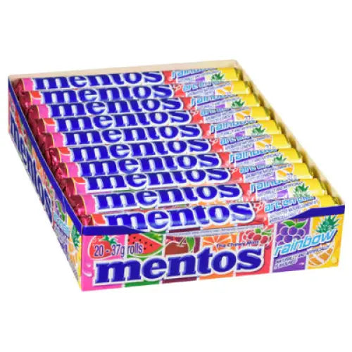 Mentos Rainbow Rolls - 16ct (Vietnam) - candy Mentos Rainbow Rolls - 16ct (Vietnam) - candy