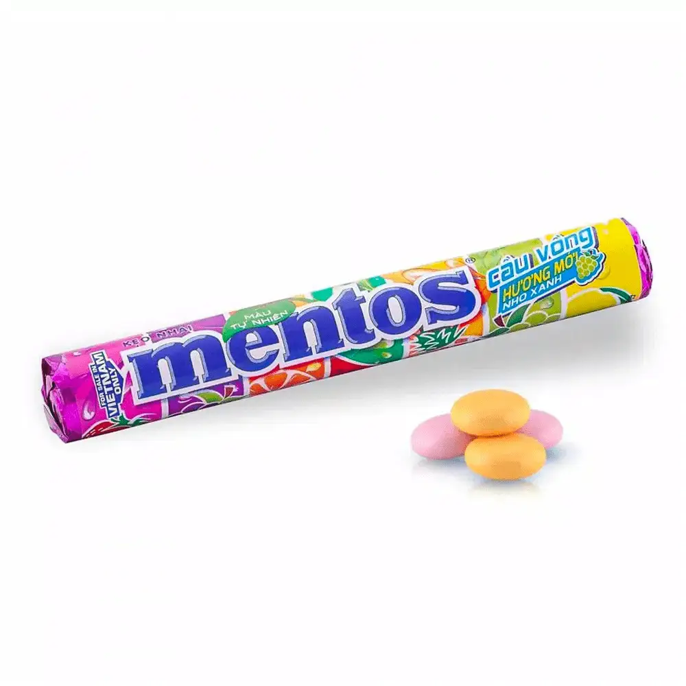 Mentos Rainbow Rolls - 16ct (Vietnam) - candy Mentos Rainbow Rolls - 16ct (Vietnam) - candy