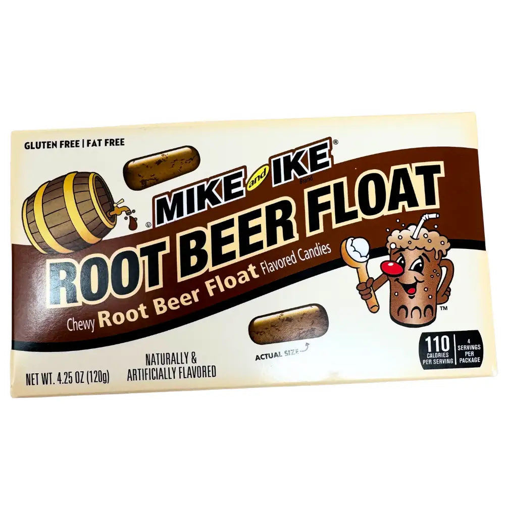 Mike and Ike Root Beer Float Theatre Pack 4.25oz case 12 Mike and Ike Root Beer Float Theatre Pack 4.25oz case 12