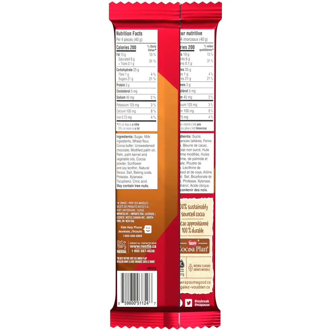 NESTE KITKAT Caramel Crisp Wafer Chocolate Bars 120 g x 15
