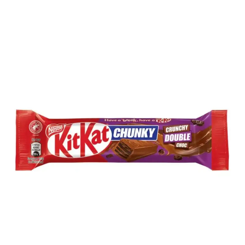 Nestle UK Kit Kat Chunky Double Chocolate case 42g 24 count Nestle UK Kit Kat Chunky Double Chocolate case 42g 24 count