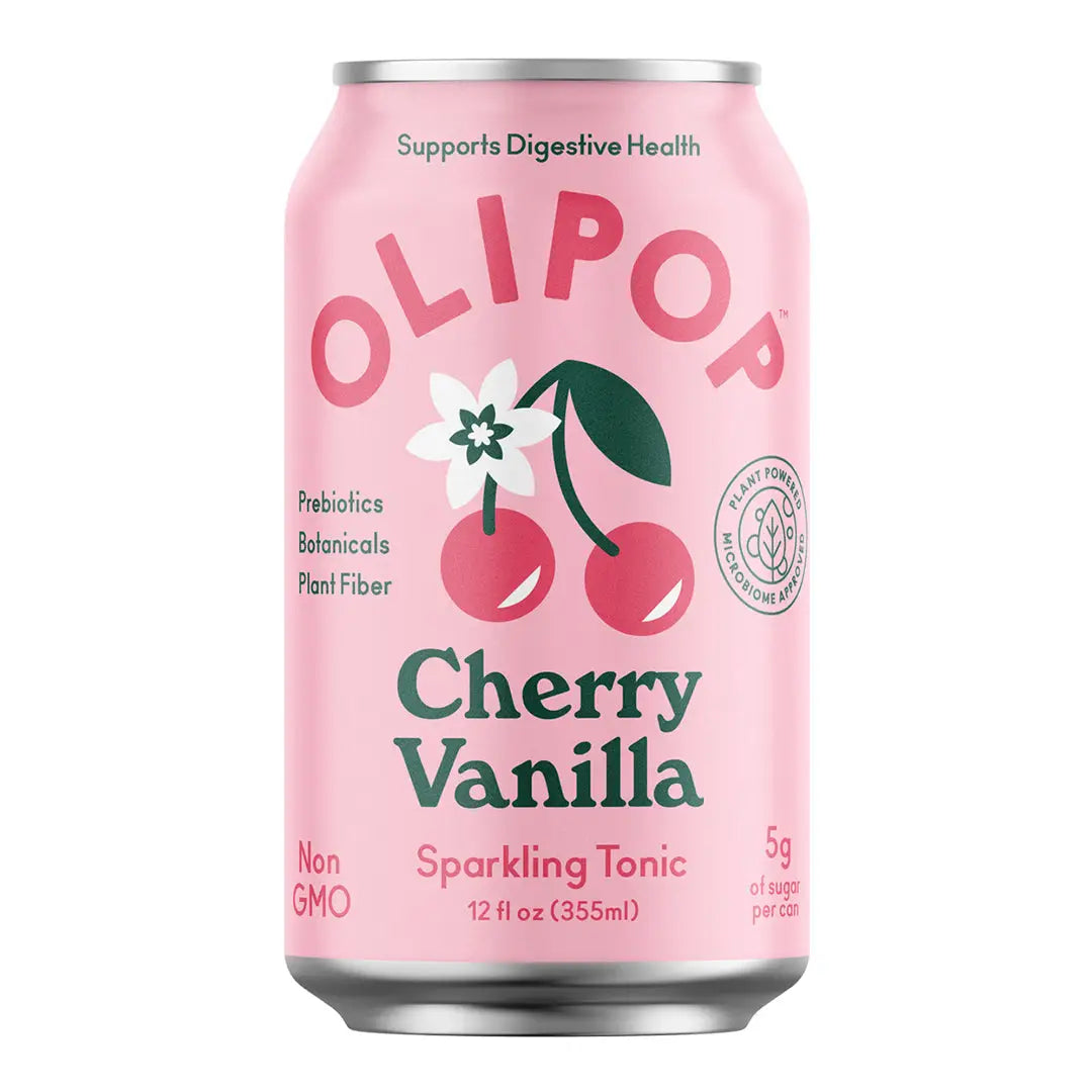 Olipop Cherry Vanilla Sparkling Tonic 355 ml 12 fl oz- Case Olipop Cherry Vanilla Sparkling Tonic 355 ml 12 fl oz- Case
