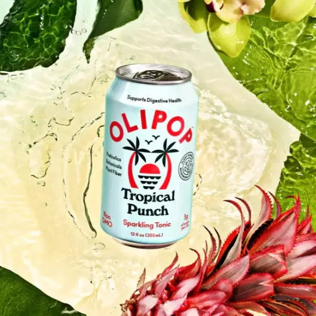 Olipop Tropical Punch 355 ml 12 fl oz- Case of 12 - Soda