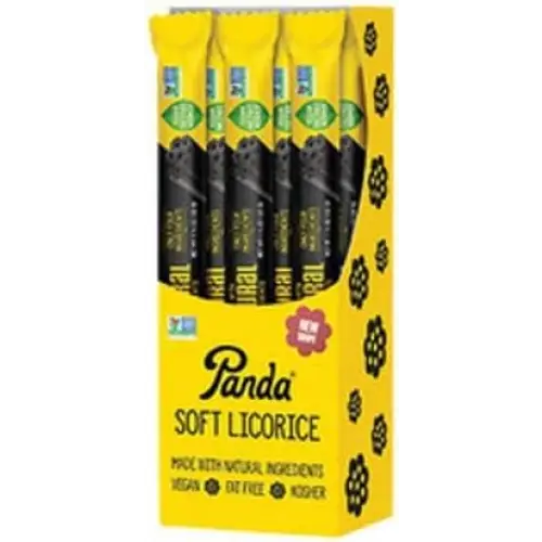 Panda Black licorice Candy Snacks - 32g case 20 count Panda Black licorice Candy Snacks - 32g case 20 count