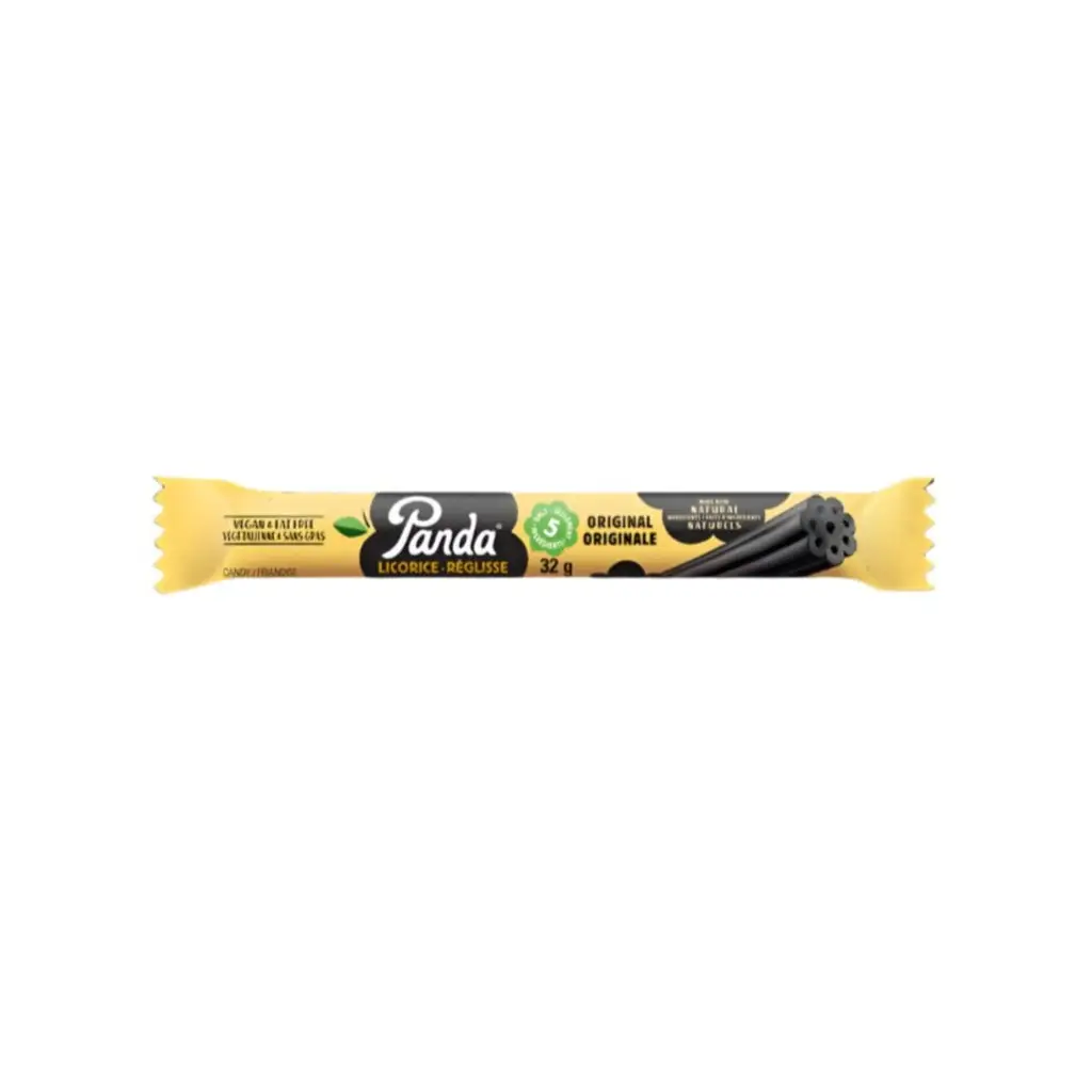 Panda Black licorice Candy Snacks - 32g case 20 count Panda Black licorice Candy Snacks - 32g case 20 count