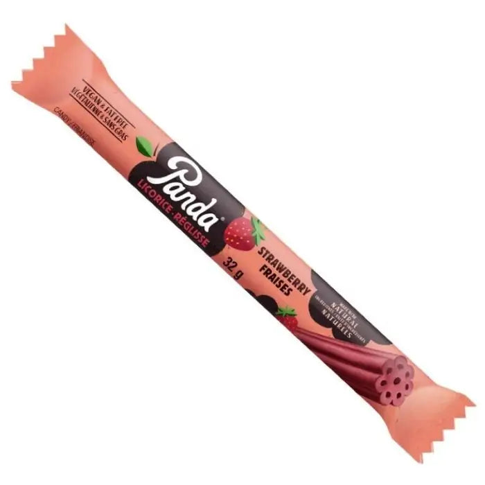 Panda Vegan Strawberry Licorice -32g Case 20ct - candy Panda Vegan Strawberry Licorice -32g Case 20ct - candy