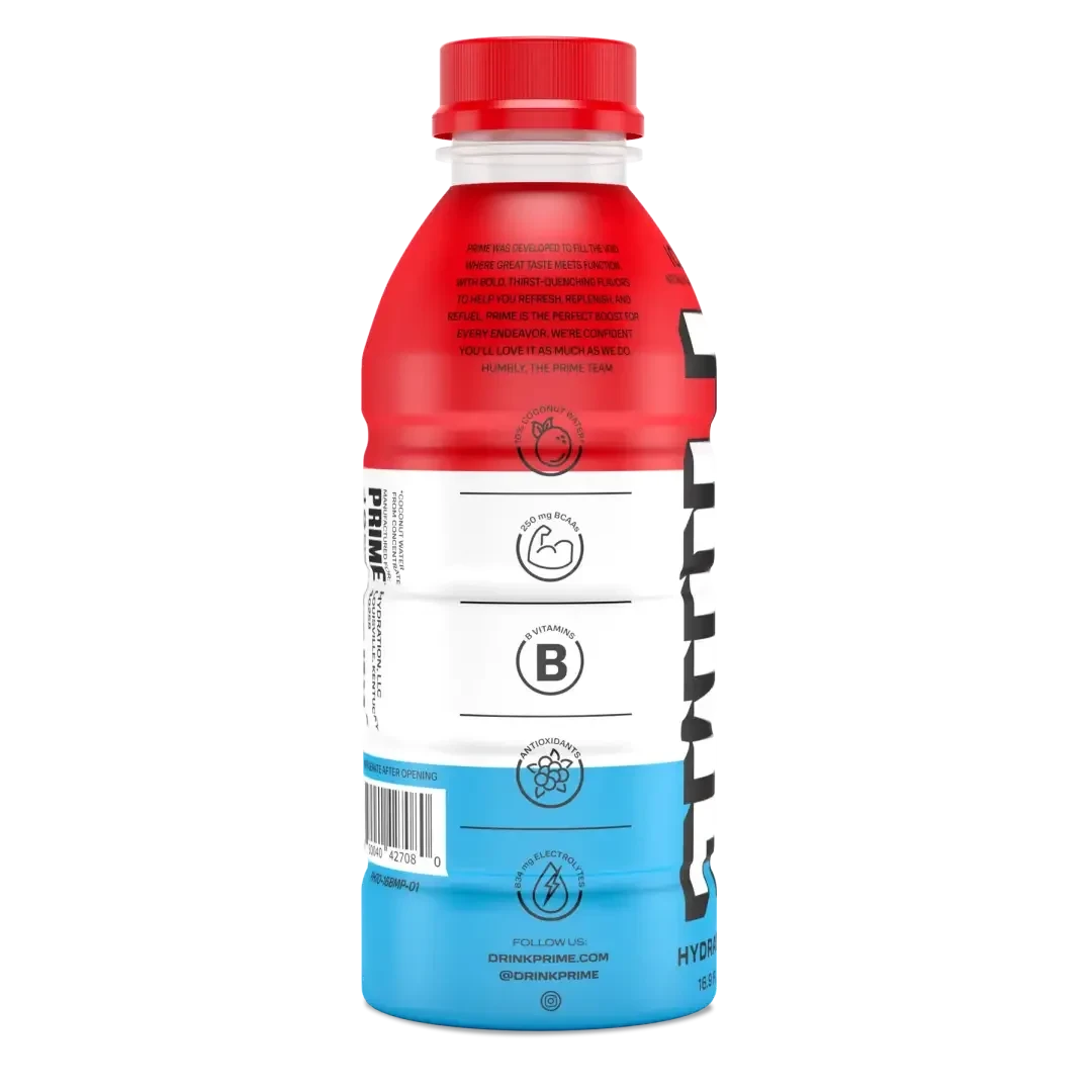 Prime Hydration Ice Pop Drink 16.9 FL OZ/500ml -12 pack