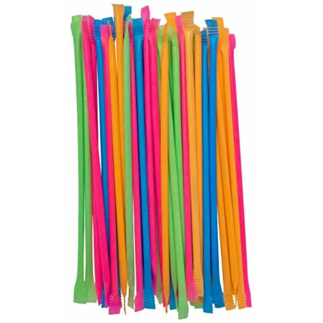 Regal Neon Tropical Candy Straws Candy Powder Filled Straws