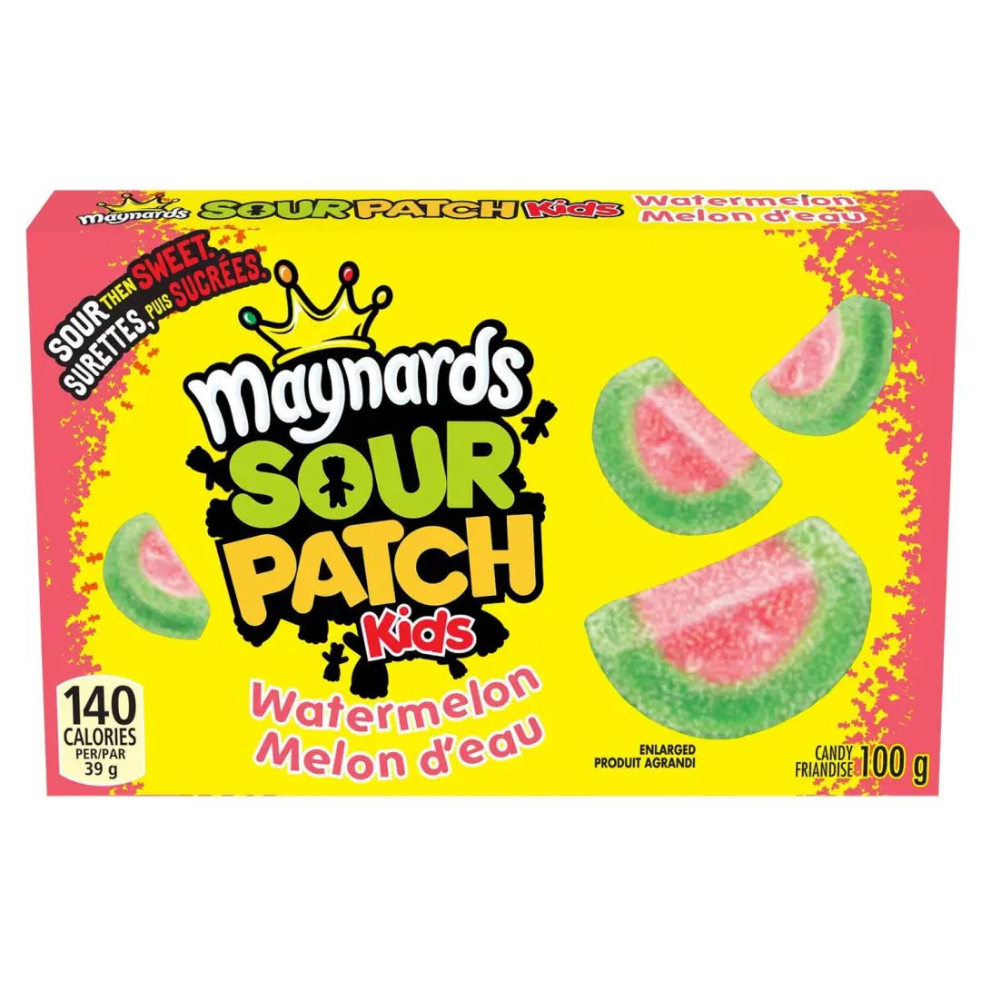 Sour Patch Kids Watermelon Flavoured Sour Gummies 100g case Sour Patch Kids Watermelon Flavoured Sour Gummies 100g case