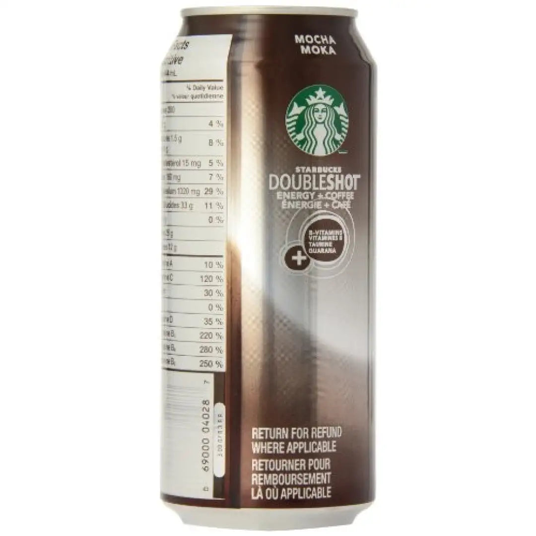 Starbucks Double Shot Mocha 444 mL Cans 12 Pack - coffee