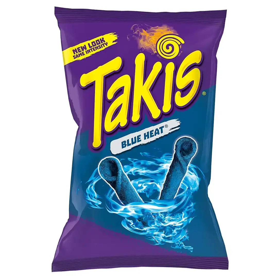 Takis Blue Heat 4oz Hot Chili Pepper Tortilla Chips- case Takis Blue Heat 4oz Hot Chili Pepper Tortilla Chips- case