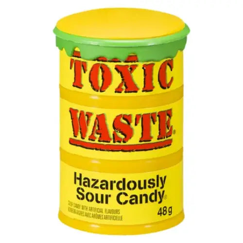 Toxic Waste Hazardously Sour Candy- 48g 12 units Toxic Waste Hazardously Sour Candy- 48g 12 units