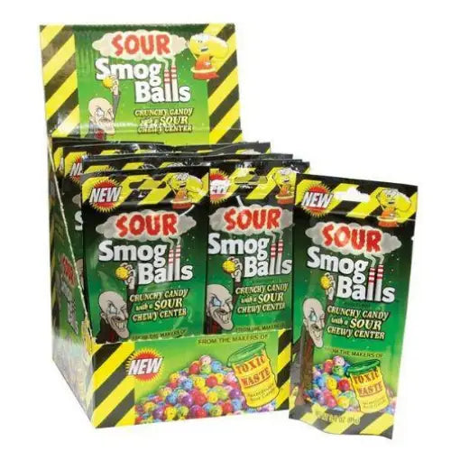 Toxic Waste Sour Smog Balls 85 g,caase 12ct - candy Toxic Waste Sour Smog Balls 85 g,caase 12ct - candy