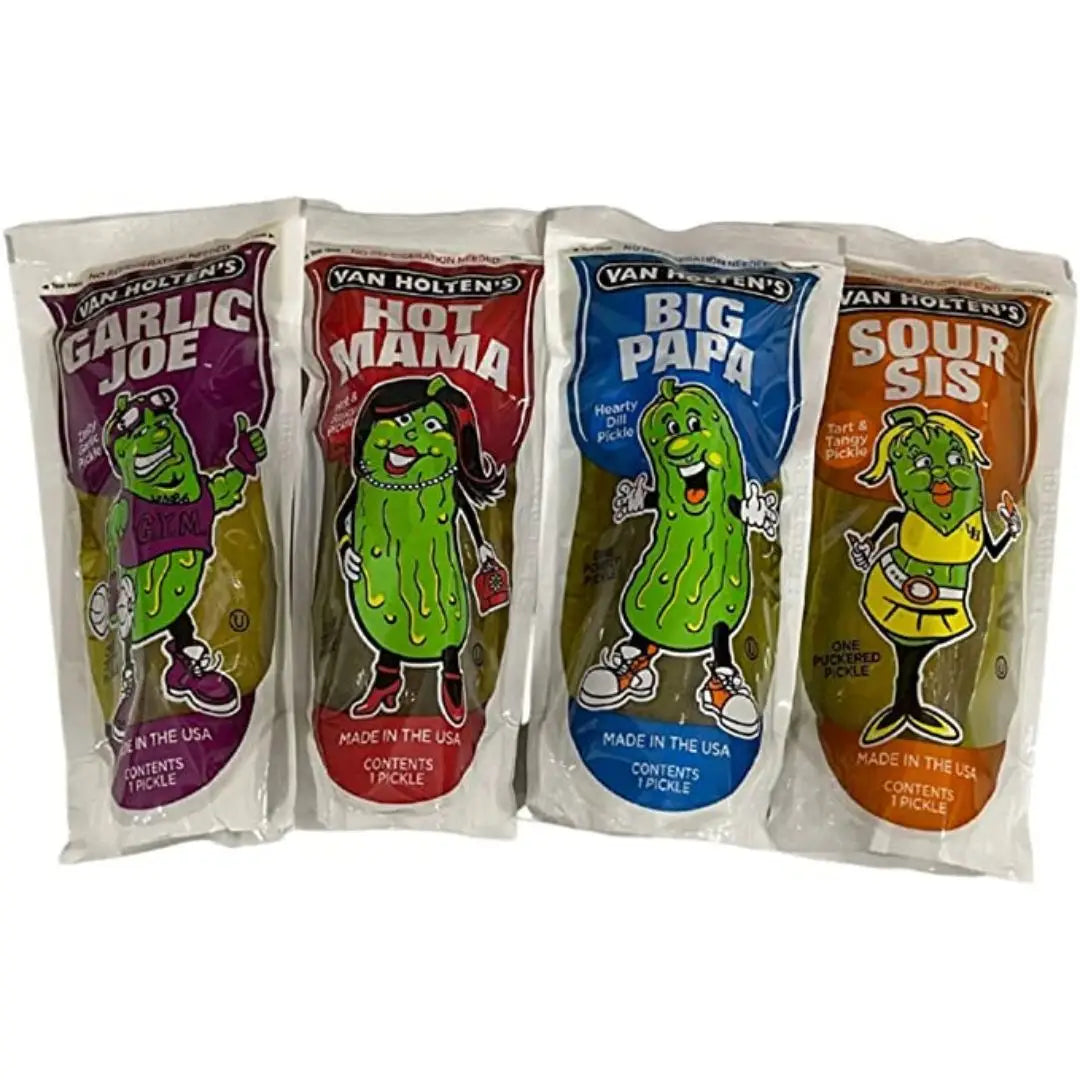 Van Holten’s Pickle In-a Pouch Variety Pack 4 pickles 1
