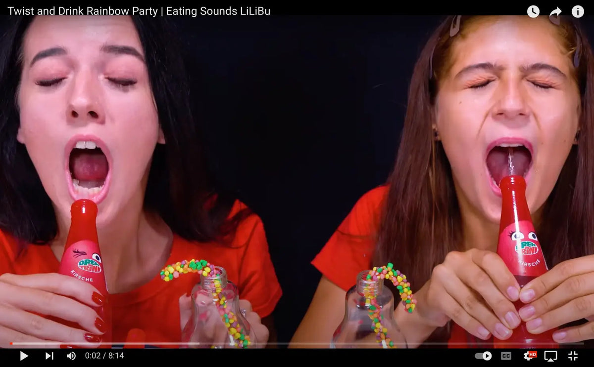 Twist and Drink Rainbow Party | Eating Sounds LiLiBu