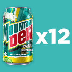 Mountain Dew Baja Blast Tropical Lime 12floz/355ml Can case