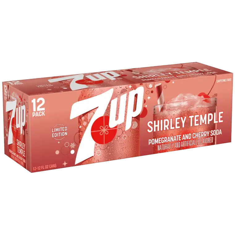 7up Shirley Temple Zero Sugar - 355ml can case 12count