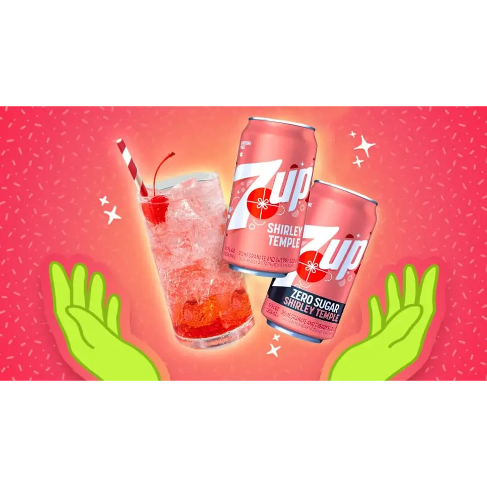 7up Shirley Temple - 355ml can case 12count - soda