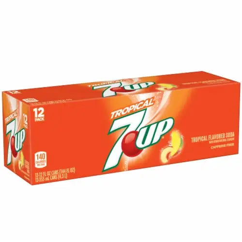 7UP Tropical Caffeine Free Soda Cans 12 pk / 12 fl oz - soda