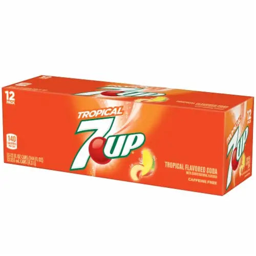 7UP Tropical Caffeine Free Soda Cans 12 pk / 12 fl oz - soda