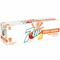 7up Tropical Zero Sugar Soda - 355mL case of 12 - soda