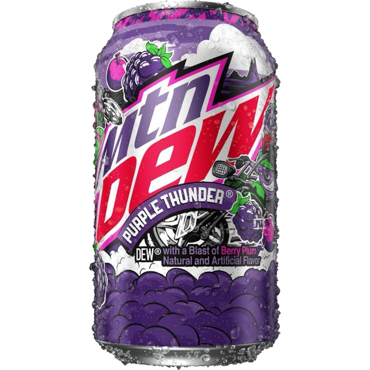 Mountain Dew Purple Thunder-355ml can case 12 count - soda