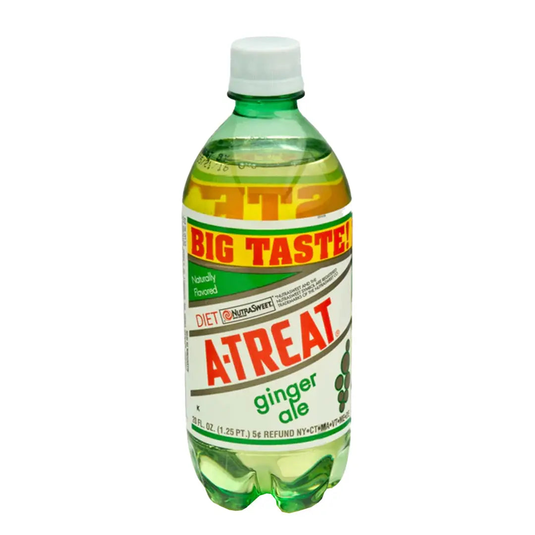 A-Treat Diet Ginger Ale 591mL/20oz Bottle - Case-24 Bottles