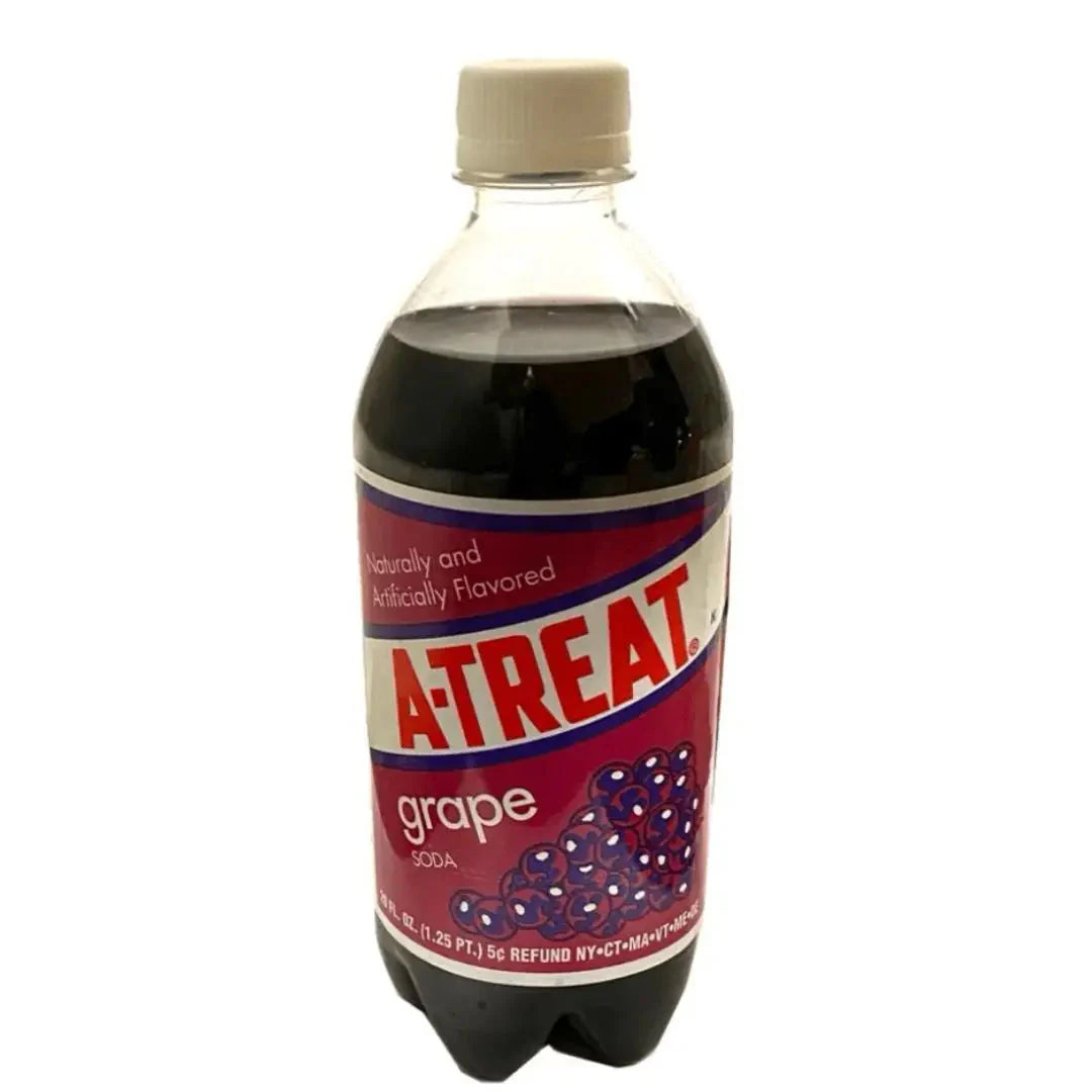 A-Treat Grape Soda 591mL/20oz Bottle - Soda Main image