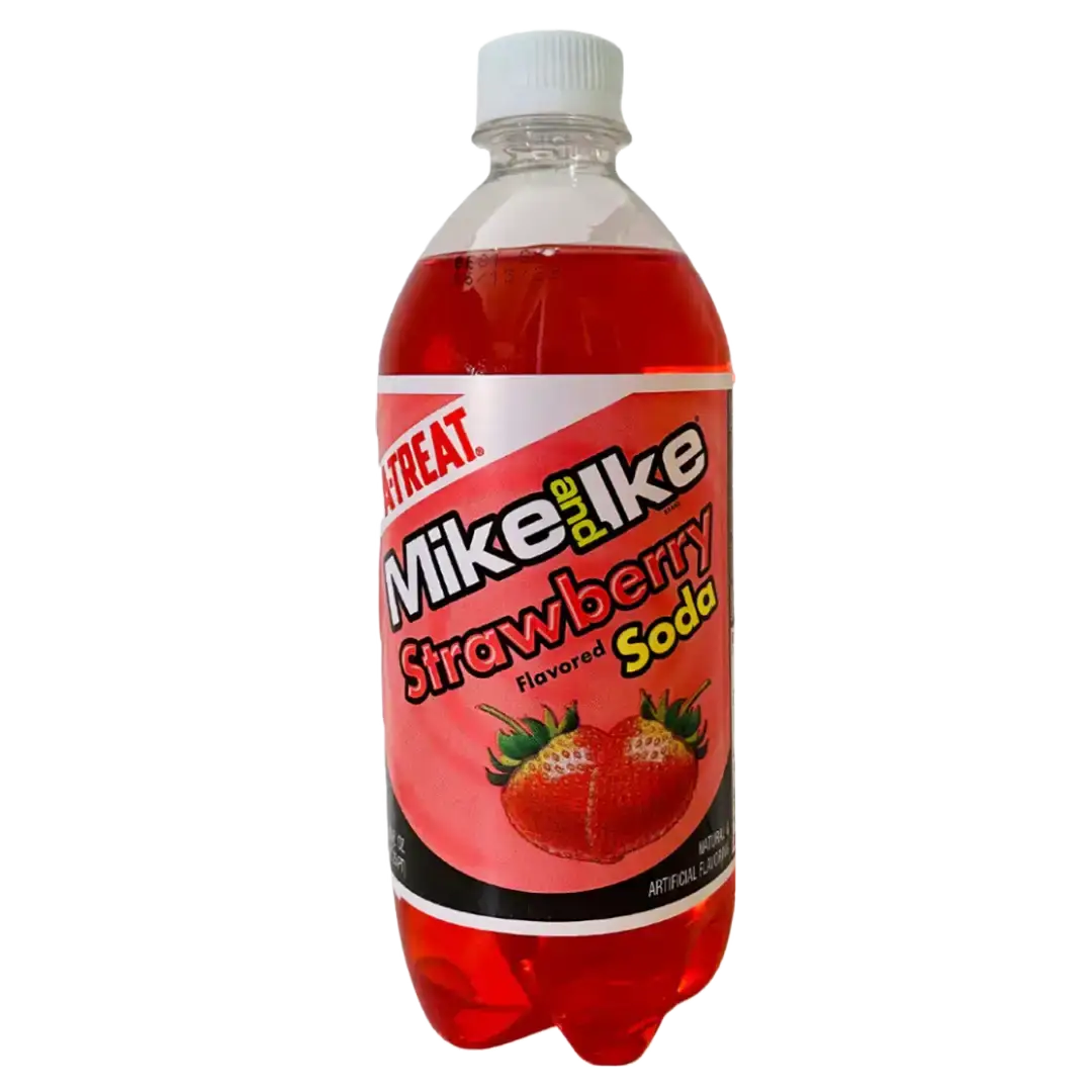 A-Treat Mike and Ike Strawberry Soda 591mL/20oz Bottle Main image