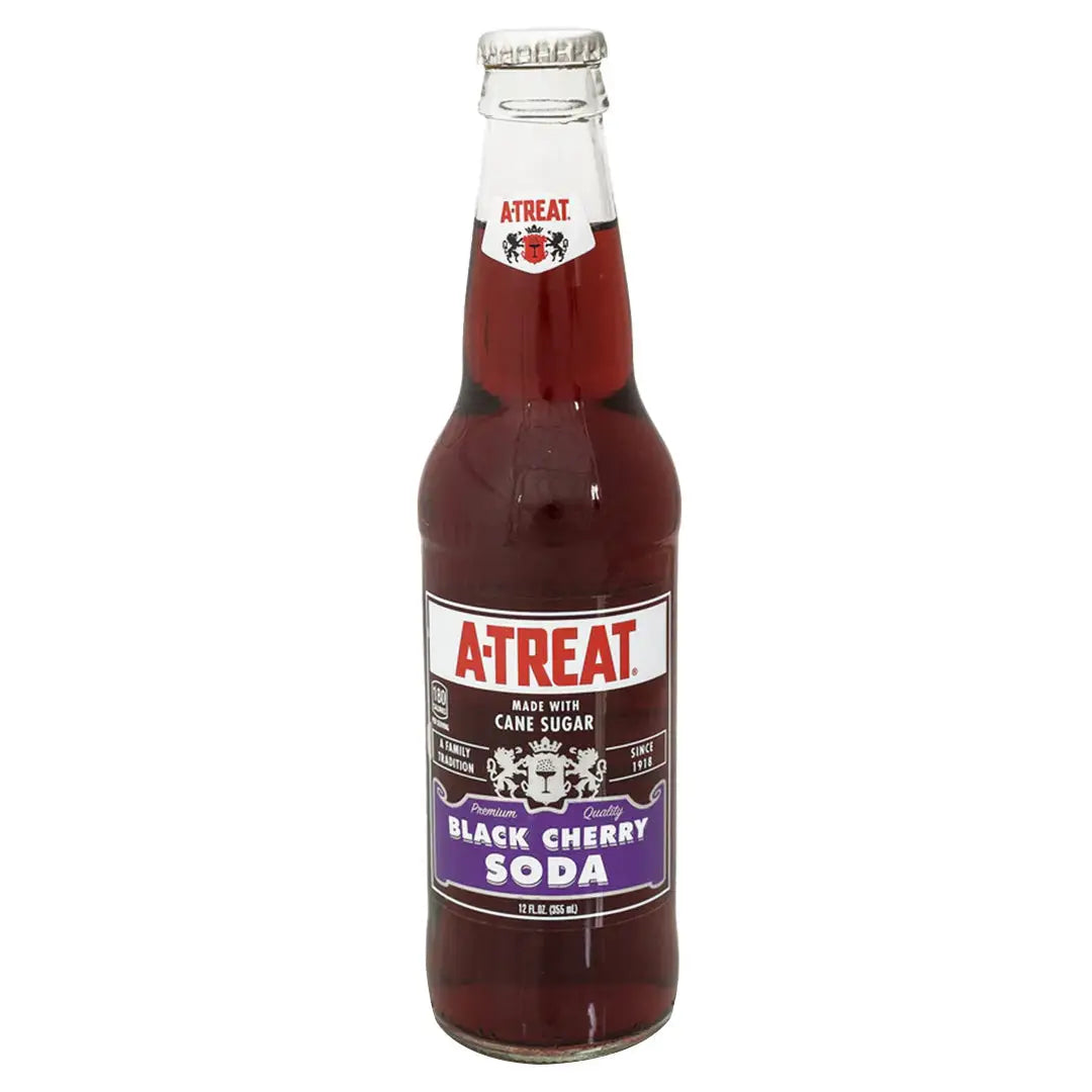 A-Treat Soda Black Cherry Soda 355mL/12oz Bottle - Case-24 Main image