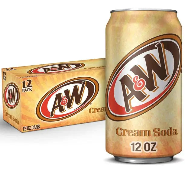 A&W Cream Soda 12 fl oz (pack of 12) - Soda