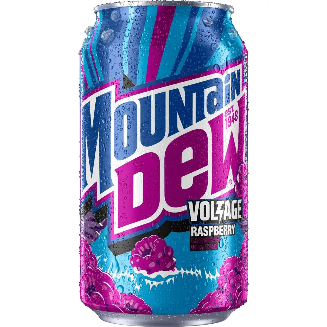 Mountain Dew Voltage Raspberry Citrus Soda 12 Fl Oz 355ml-
