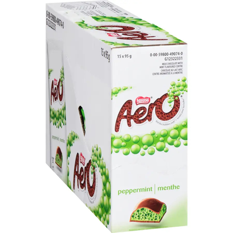 Aero Nestlé Milk Chocolate Peppermint - 95 g case 15 Count