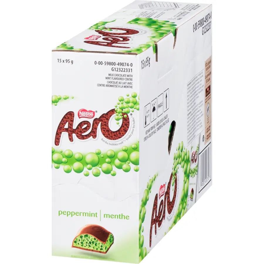 Aero Nestlé Milk Chocolate Peppermint - 95 g case 15 Count