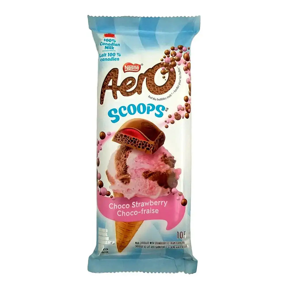 Aero Scoops Choco Strawberry SHORT DATE NOV25 2025 - candy