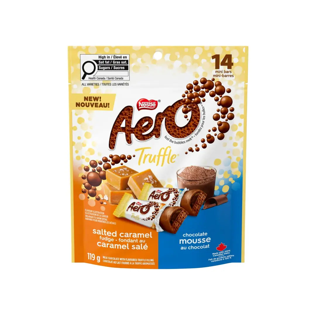 Aero Truffle Assorted Mini Bars Salted Caramel Fudge &