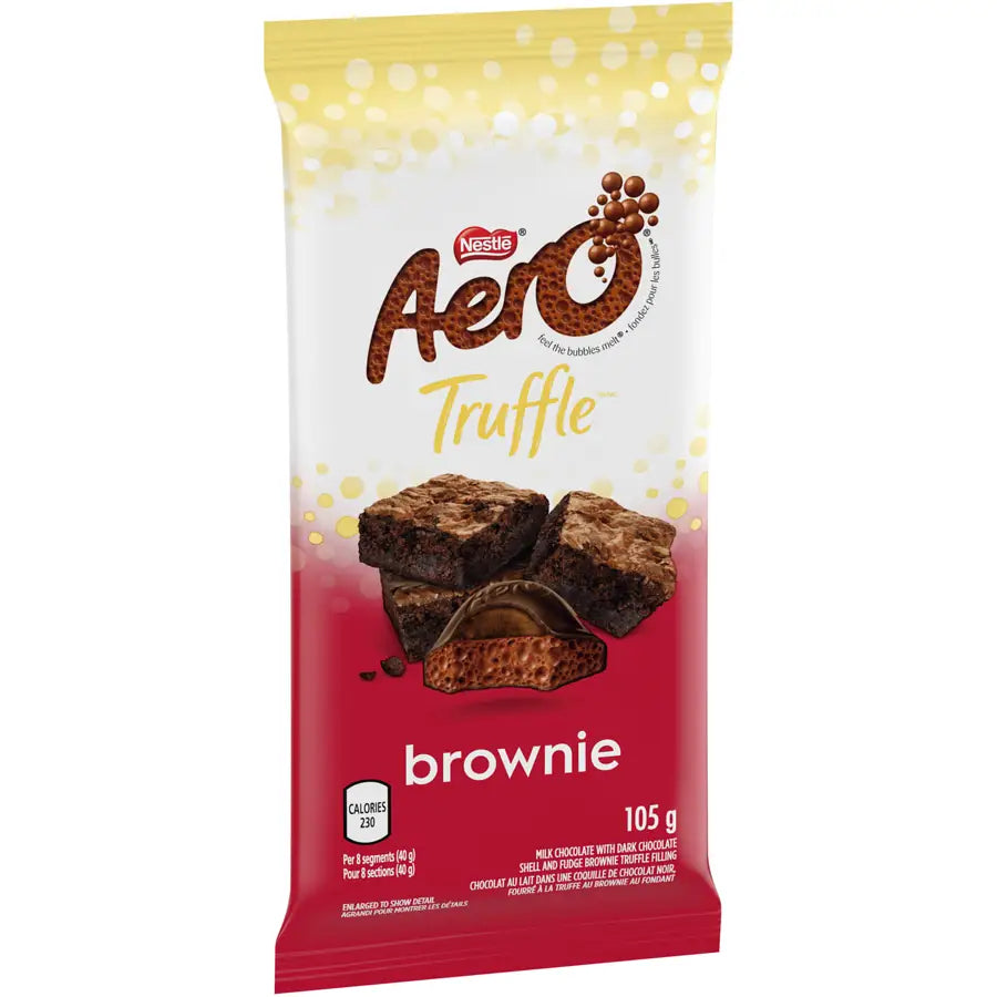 Aero Truffle Brownie Bar - case 105 g 15 count - candy bar