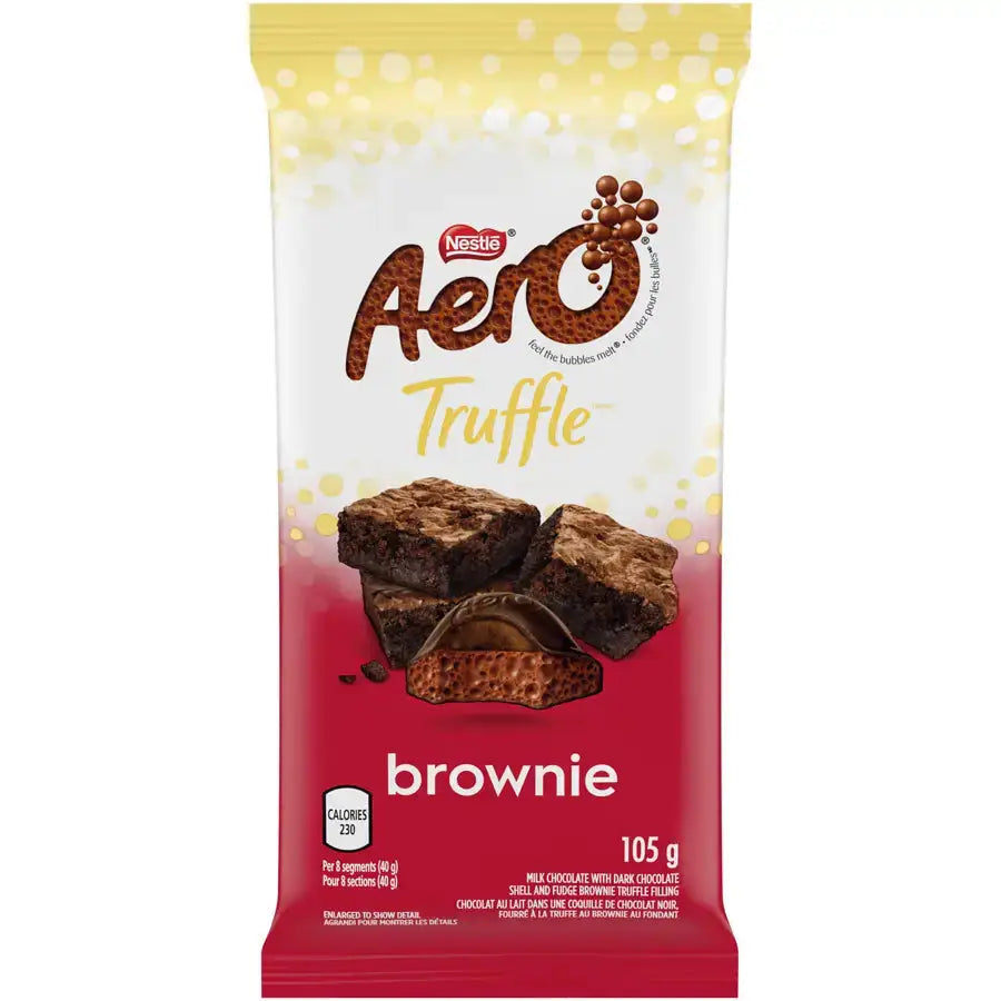 Aero Truffle Brownie Bar SHORT DATE NOV25 2025 - candy bar